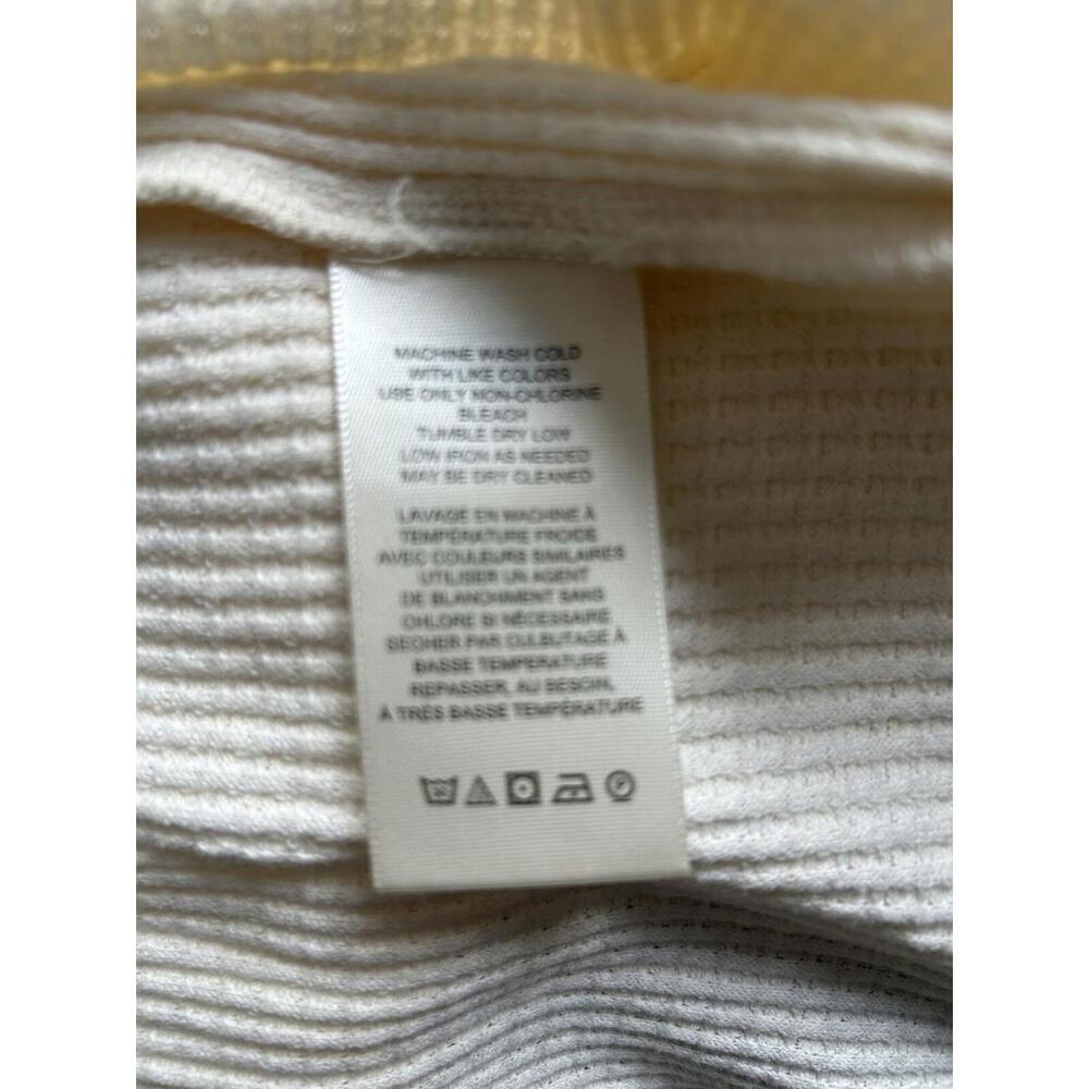Free People S Oh My Cream thermal babydoll long sleeve top New without tags - Picture 6 of 7